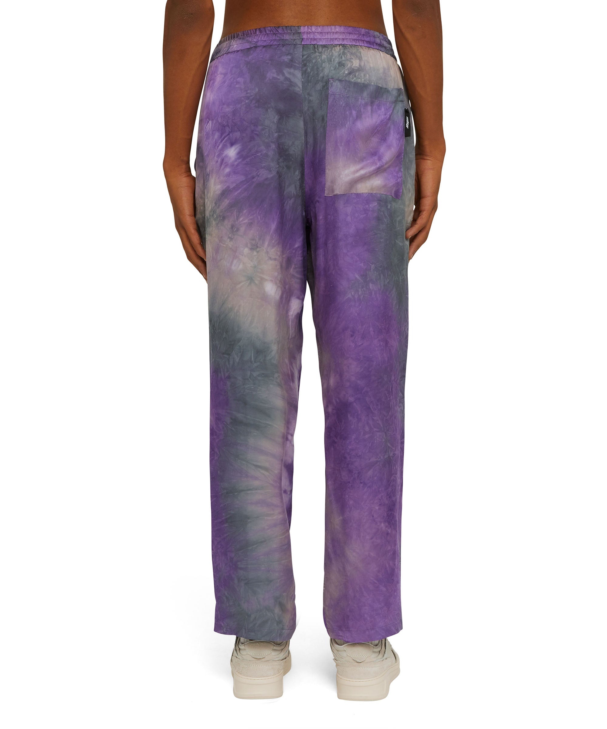 Tie-dye viscose fluid pants with straight legs - 3