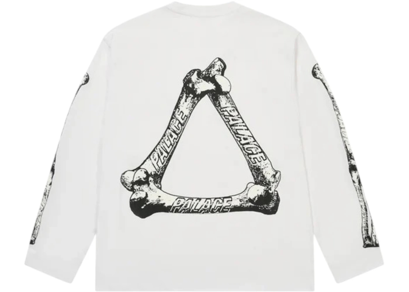 Palace Tri-Bone Longsleeve White - 1