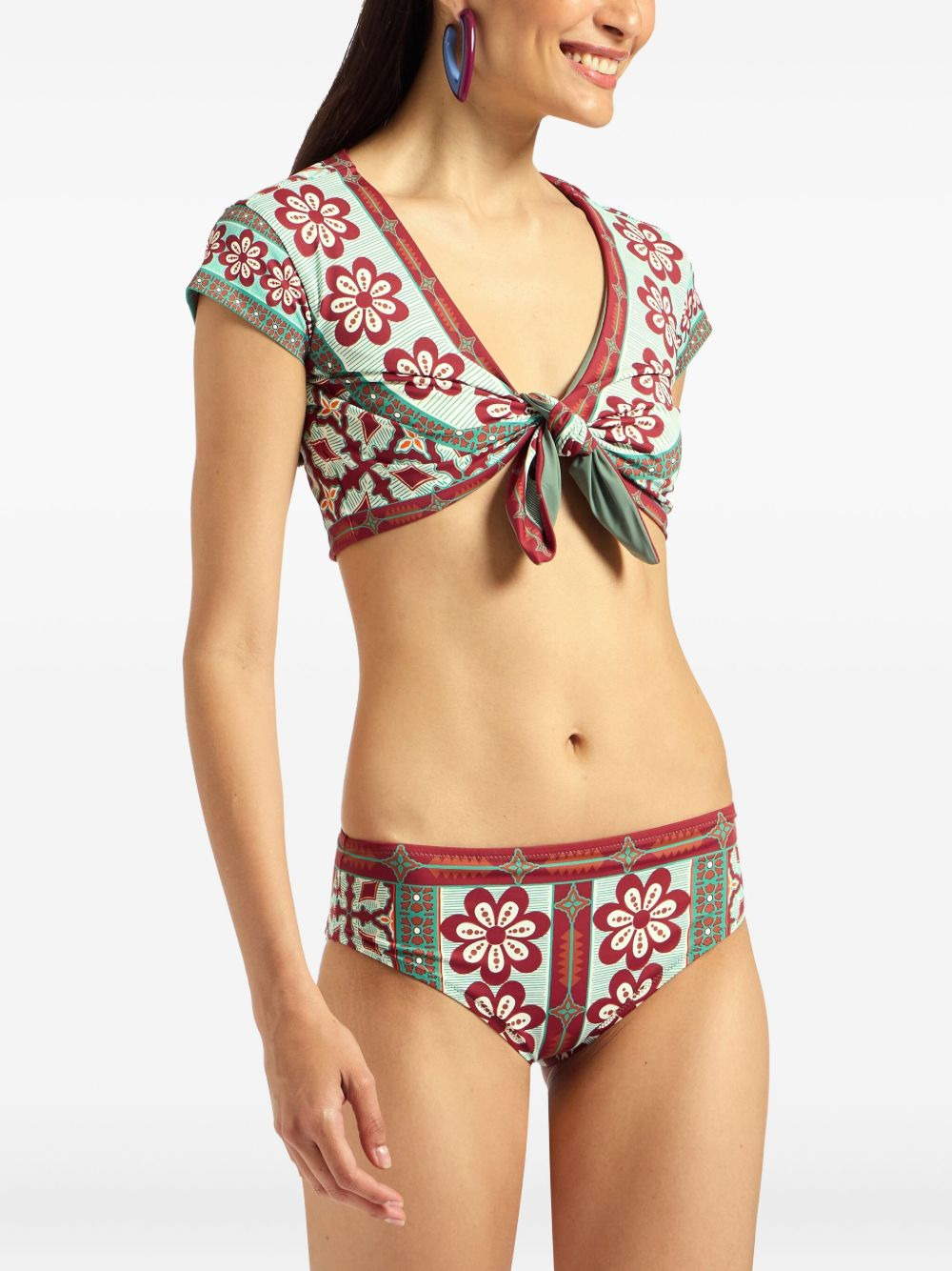 Boy floral-print bikini bottoms - 4
