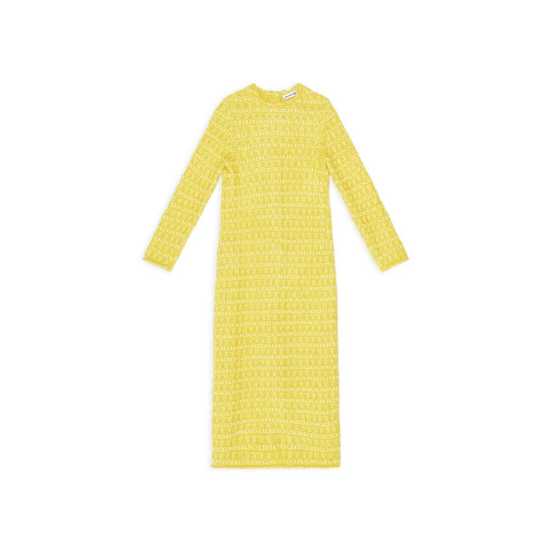 ワンピース BALENCIAGA BACK-TO-FRONT SHORT DRESS (704556_T16507200) BALENCIAGA - TWEED KNIT BACK-TO-FRONT SHORT DRESS - Eleonora