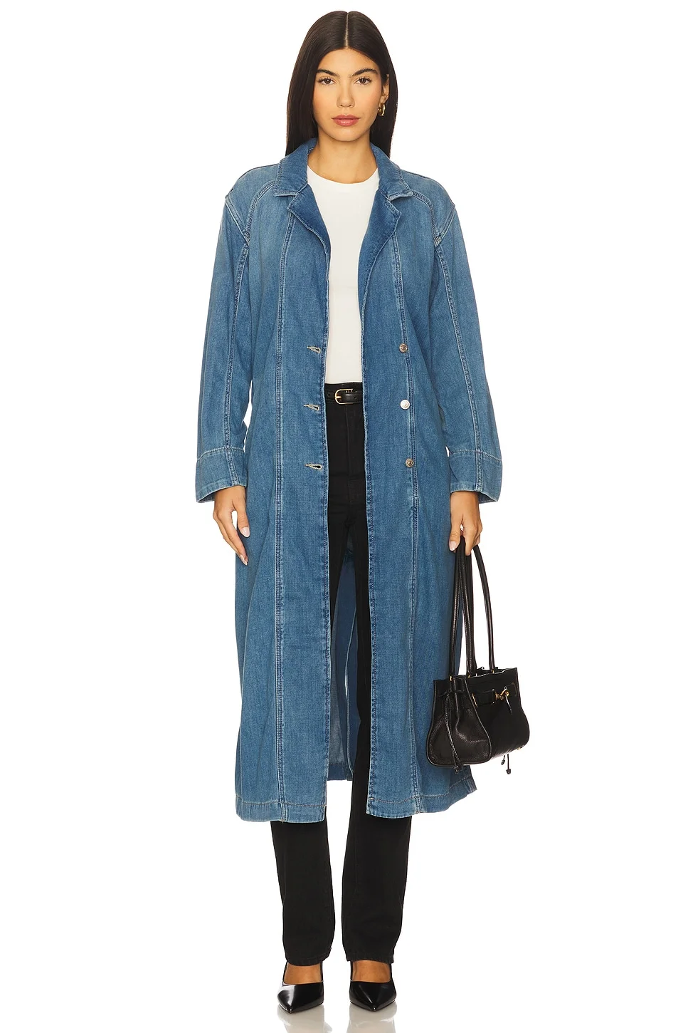 x We The Free Monique Indigo Duster In Sunlight Blue - 1