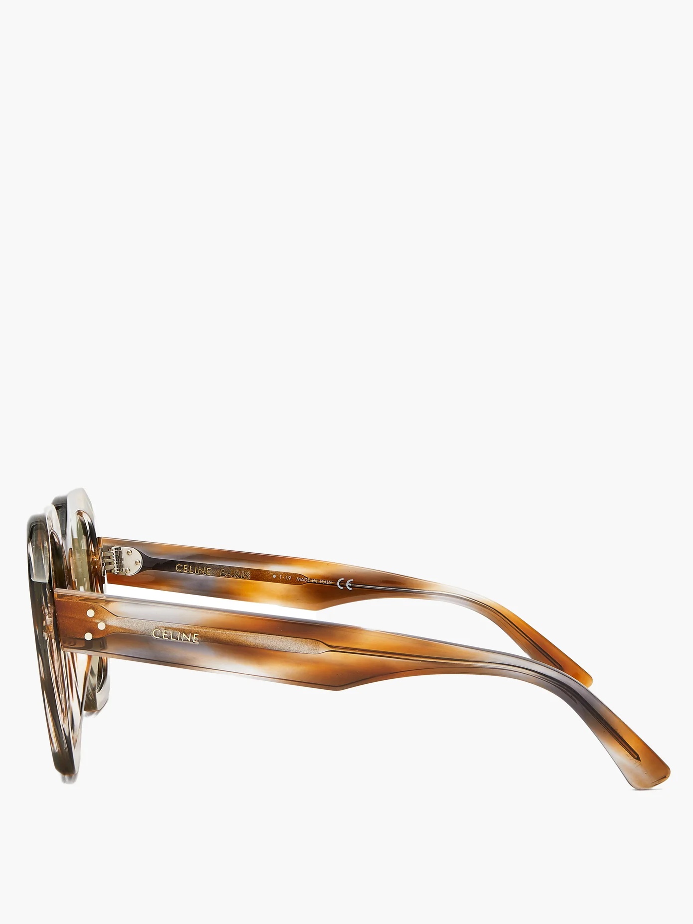 Square tortoiseshell-effect acetate sunglasses - 4