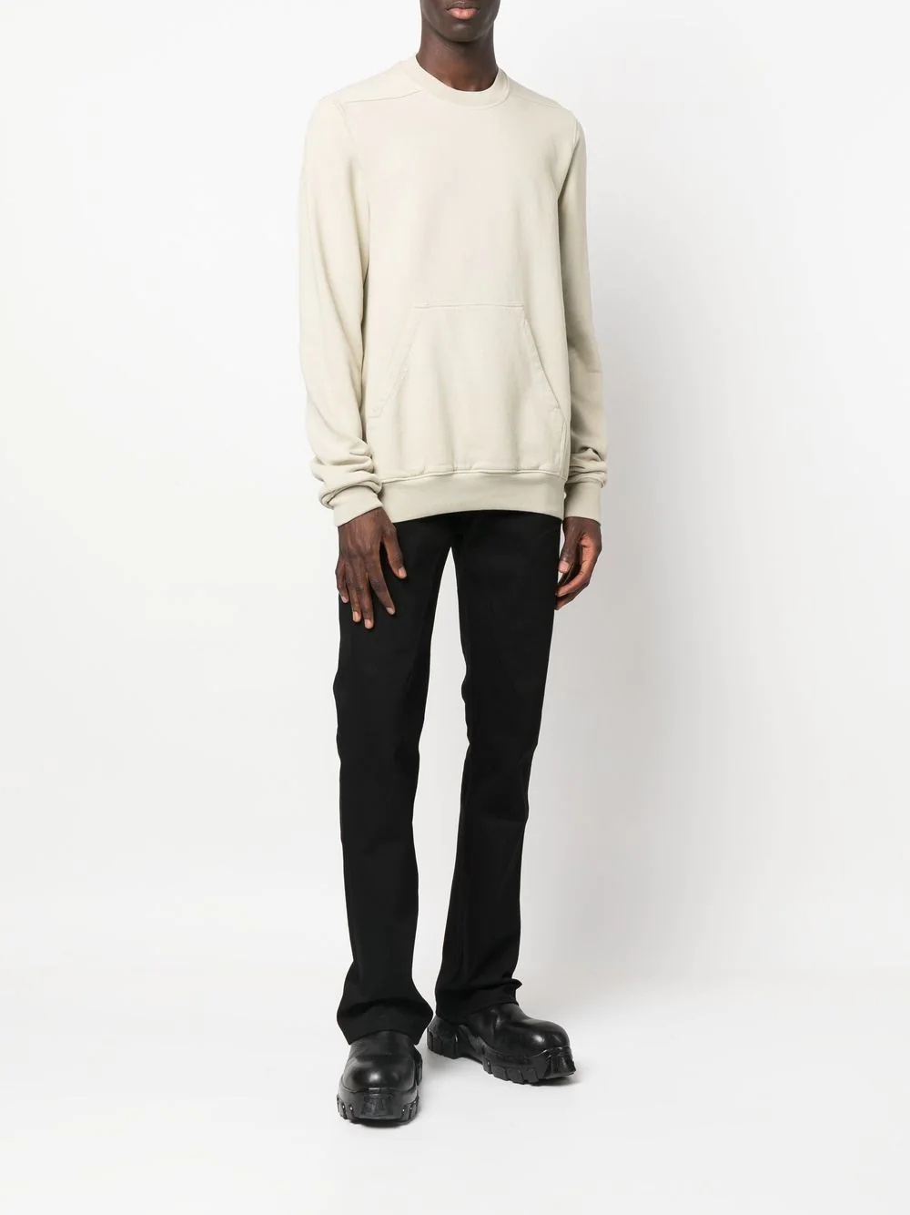 layered drawstring sweatshirt - 3