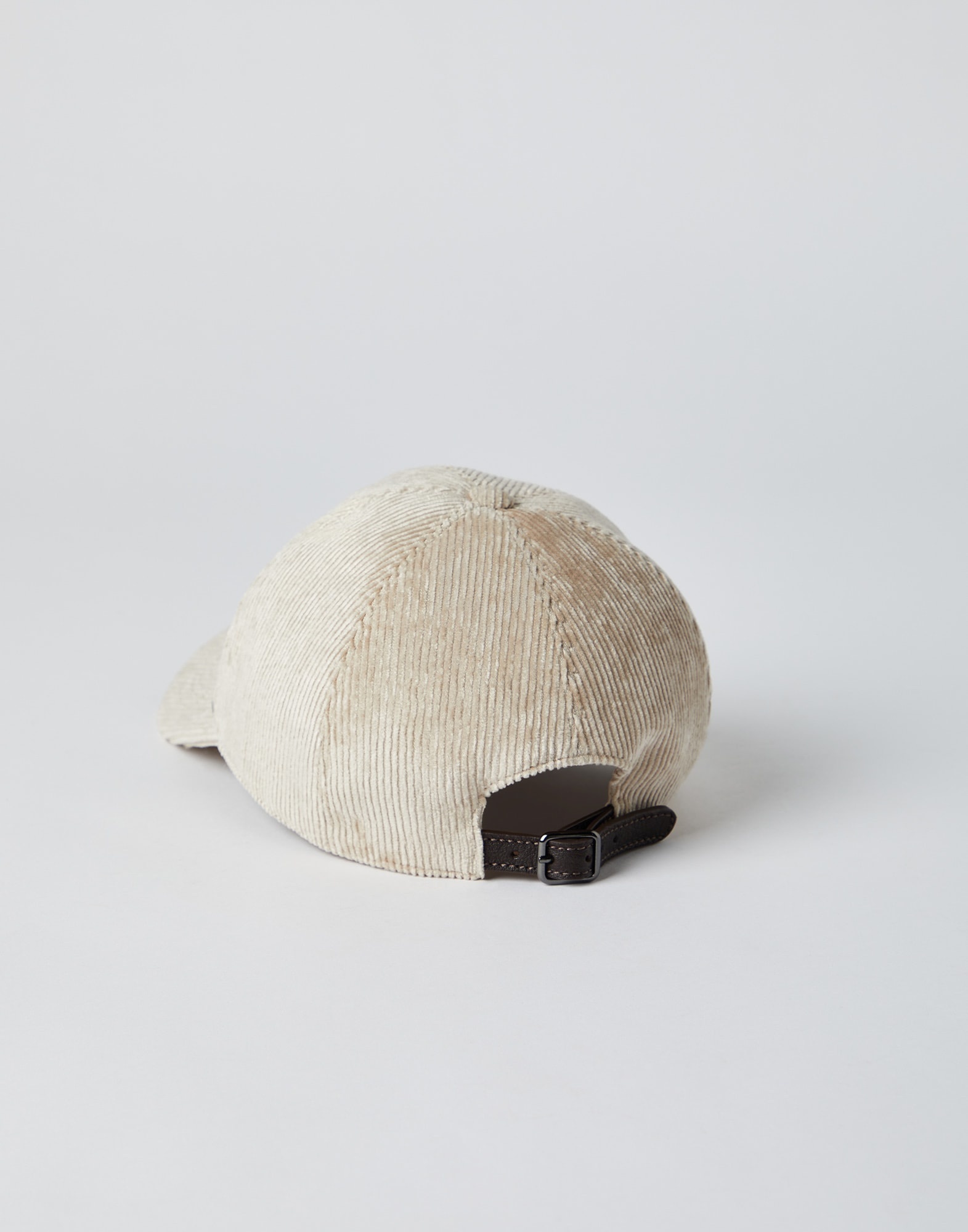 Corduroy baseball cap with shiny band - 2