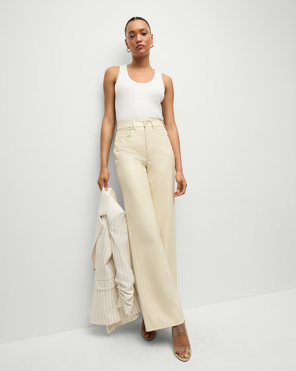 TAYLOR VEGAN WIDE-LEG JEAN - 2