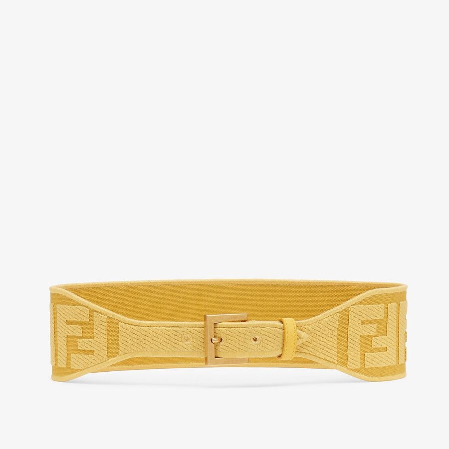 Yellow canvas belt - 1