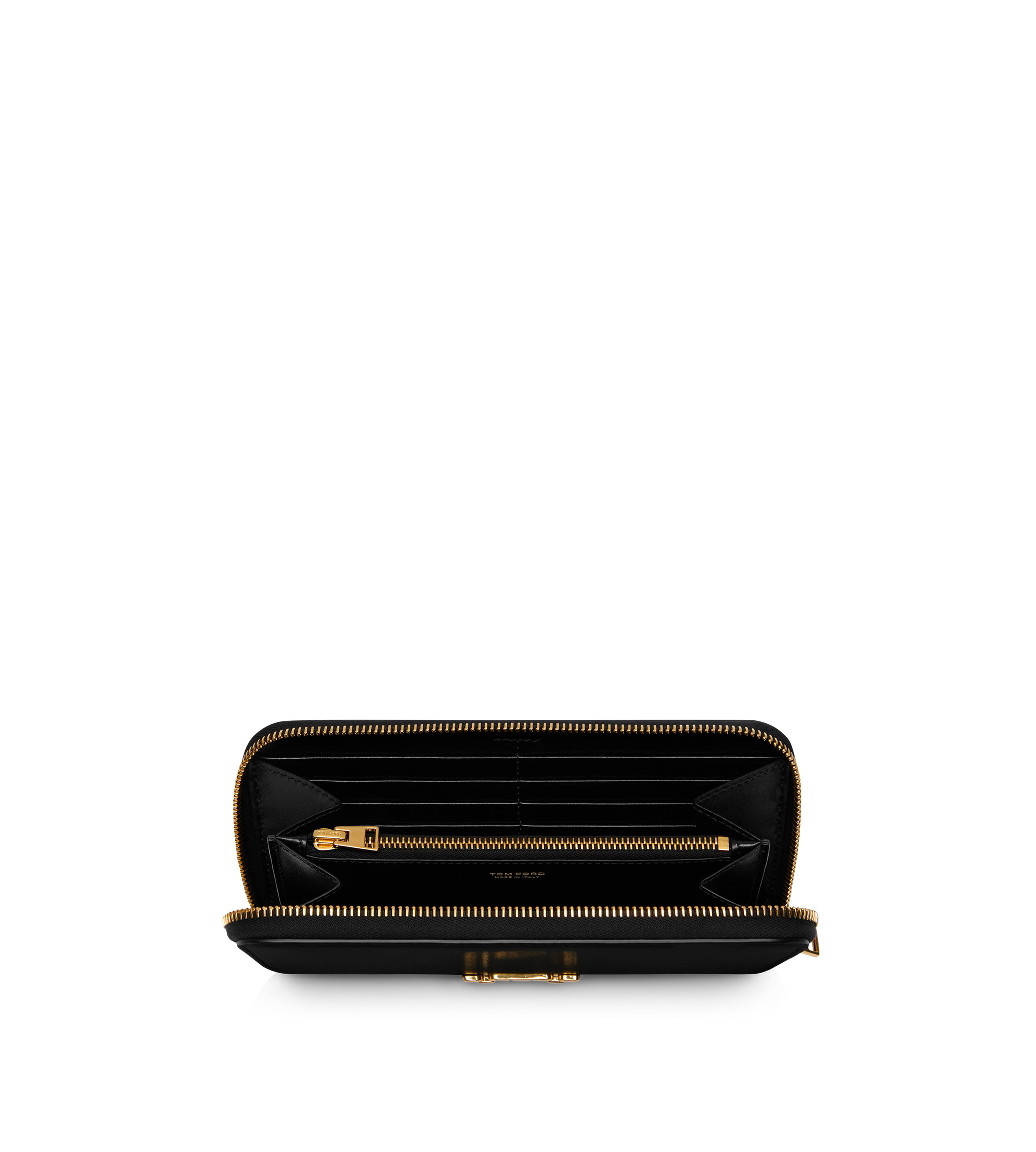 PALMELLATO-EFFECT LEATHER ZIP AROUND WALLET - 3
