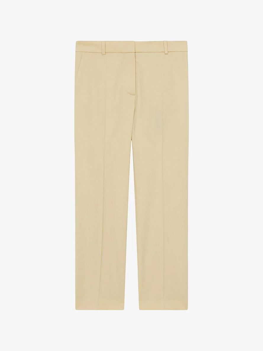 Coleman straight-leg high-rise stretch-wool trousers - 1