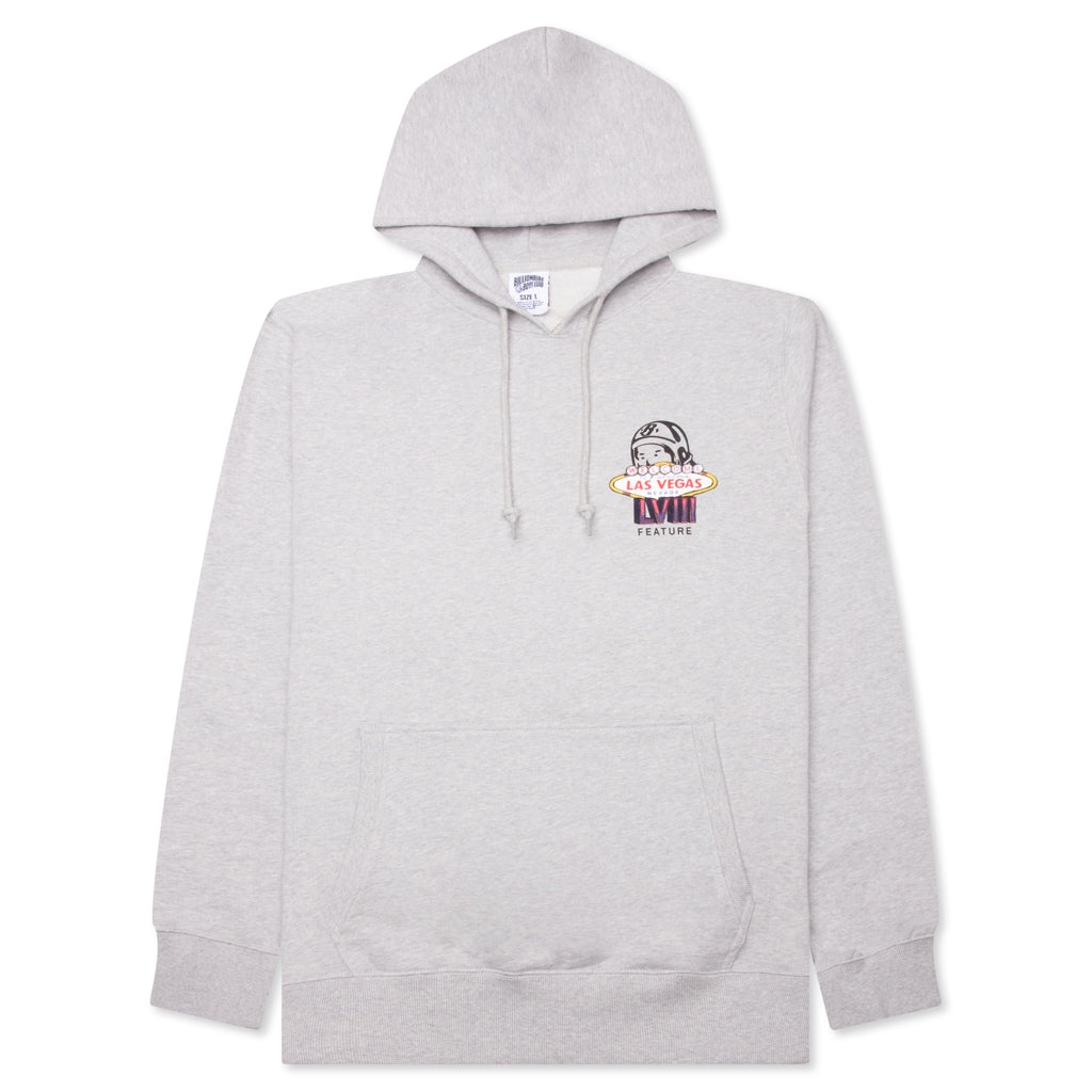 FEATURE X BILLIONAIRE BOYS CLUB STADIUM HOODIE - HEATHER GREY - 1