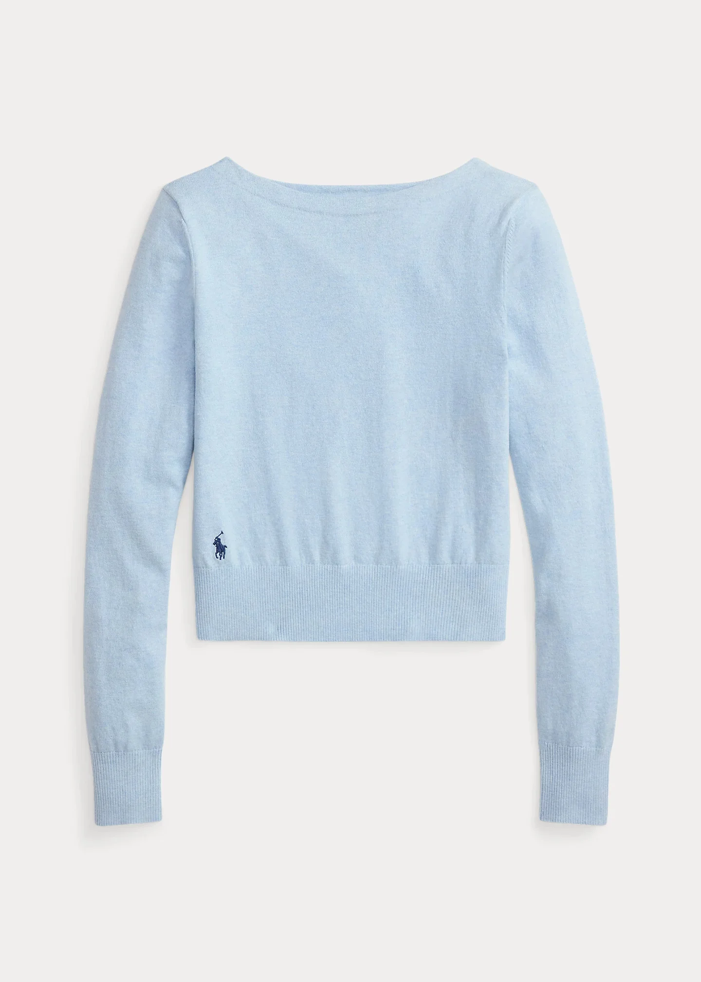 Cotton-Blend Boatneck Sweater - 1