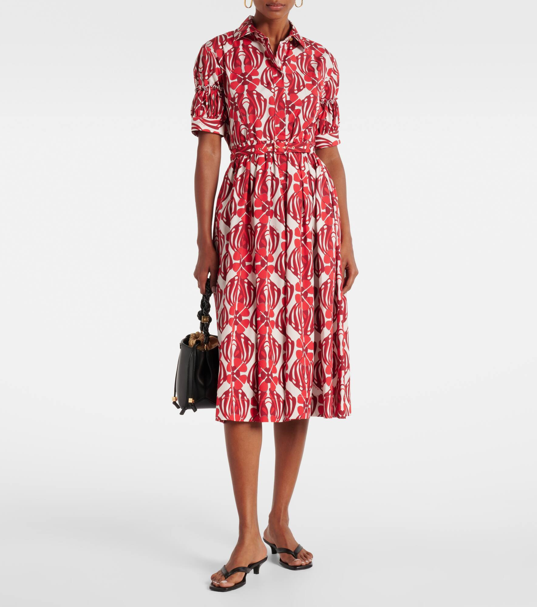 Libertine printed cotton shirt dress - 2