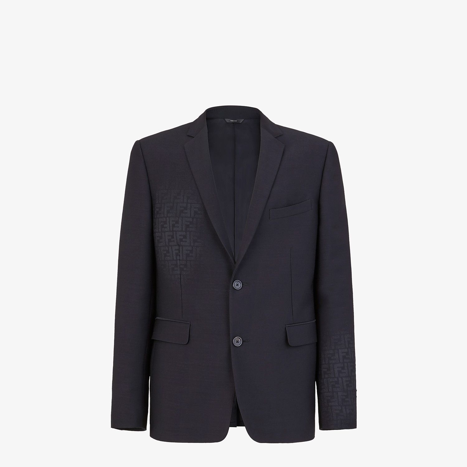 Black wool blazer - 1