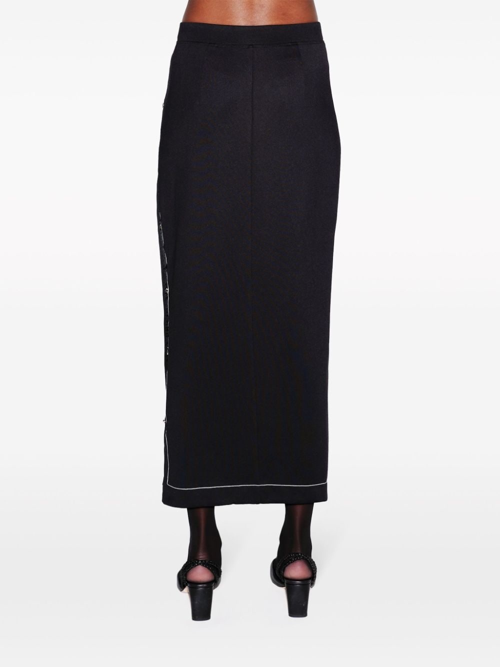 press-stud midi skirt - 4