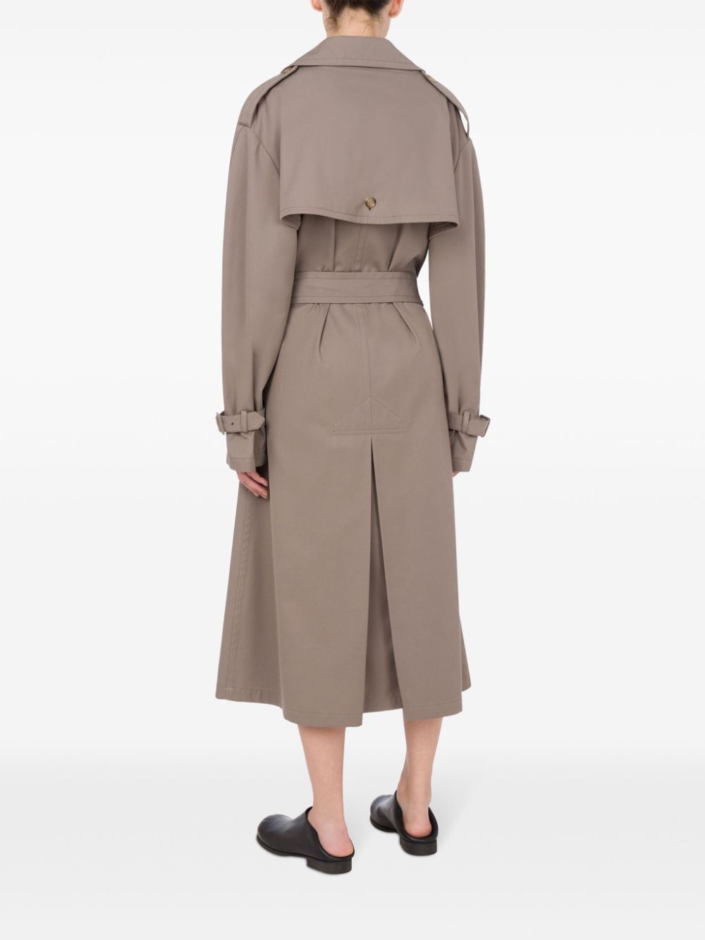 gabardine trench coat - 3