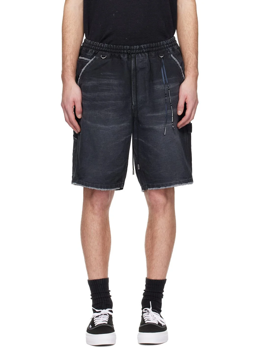 Black MW Duck Painter Shorts - 1