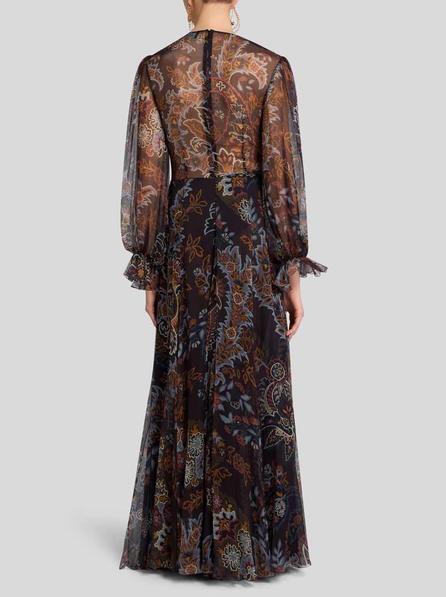 PRINTED SILK DRESS - 3