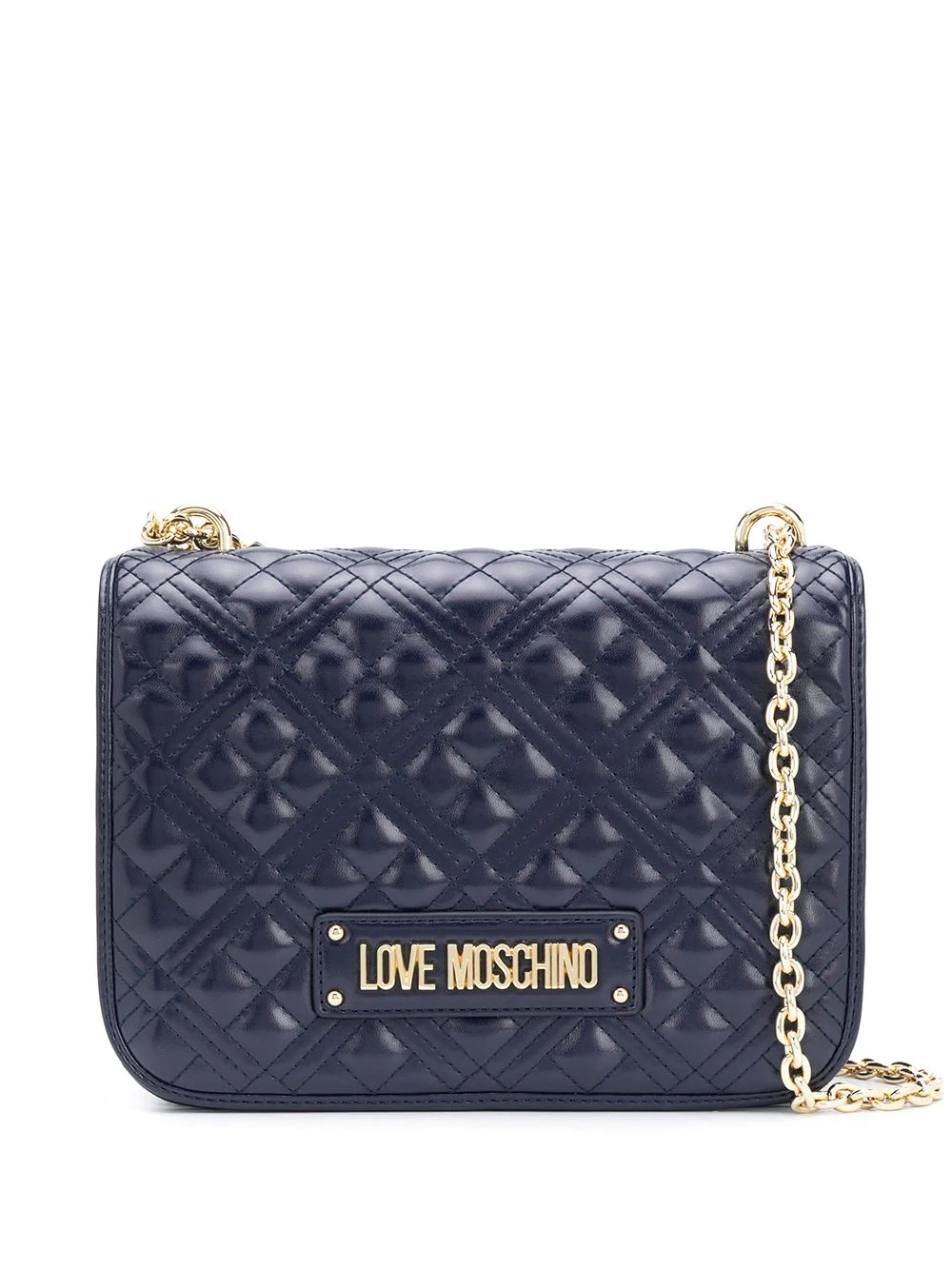 quilted chain-handle bag - 1