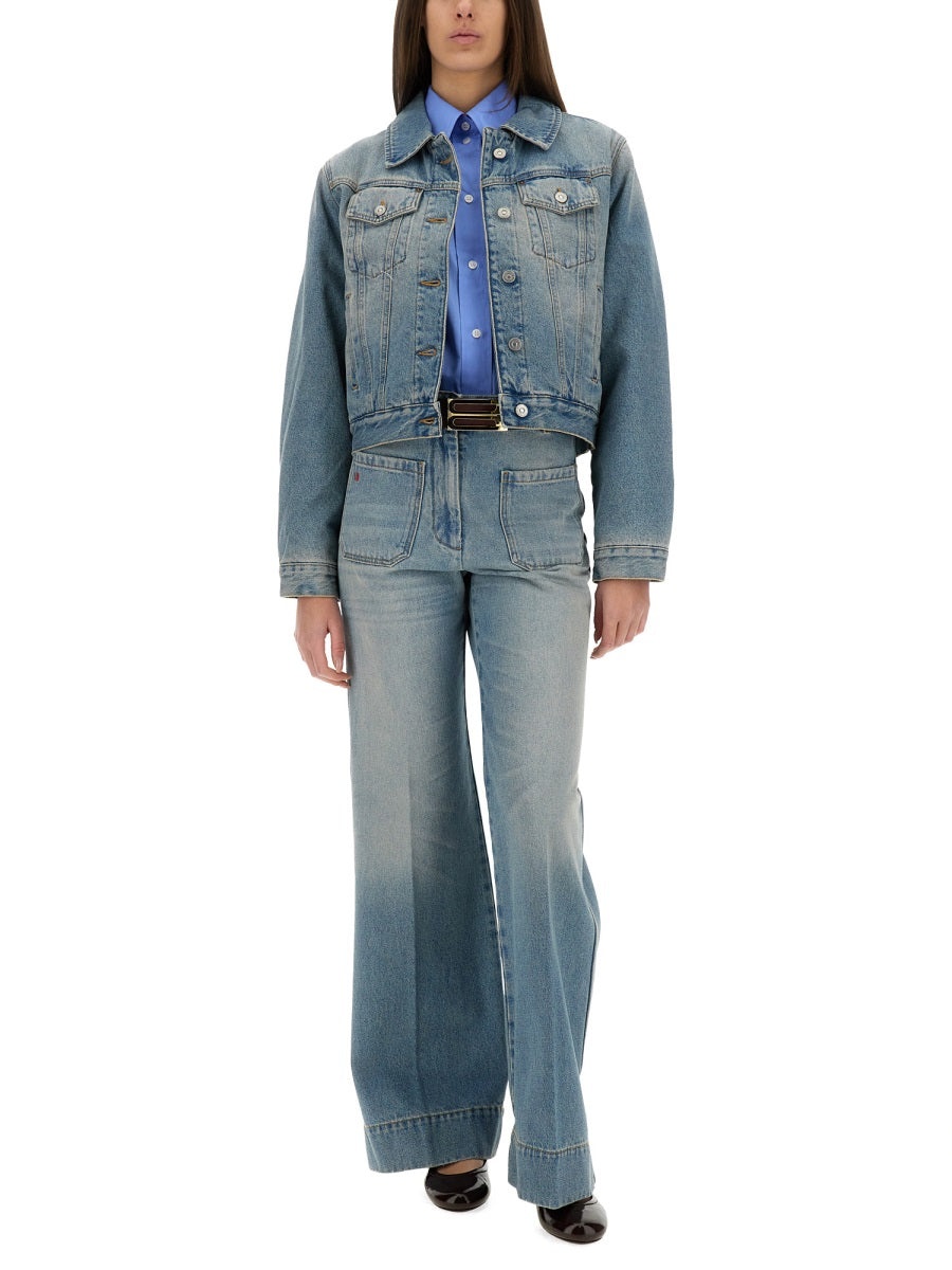 Victoria Beckham Women Padded Denim Jacket - 2