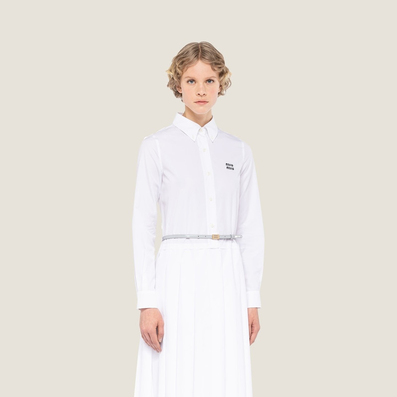 Leather belt with logo 1