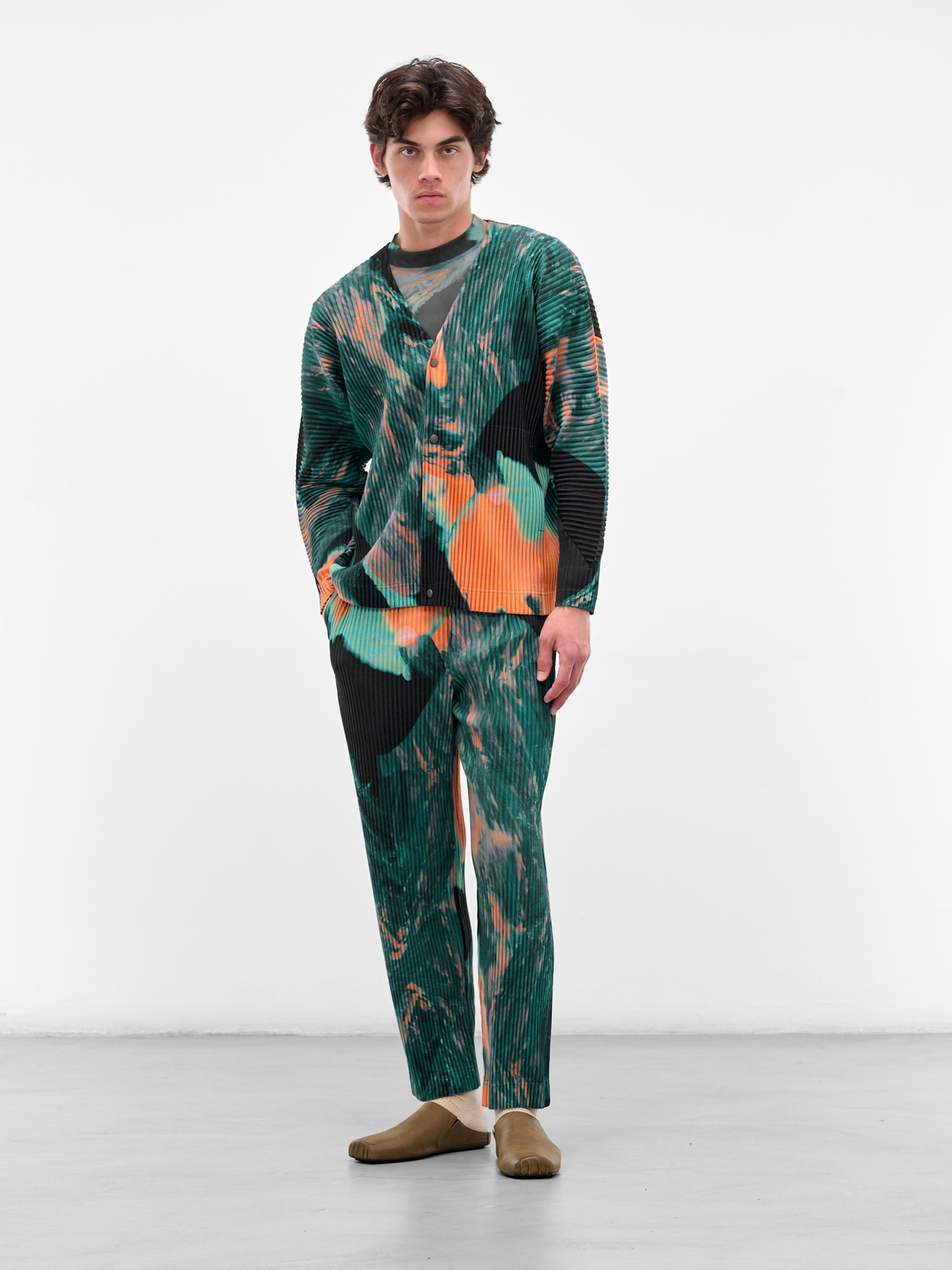 Green Agate Pleated Trousers - 6