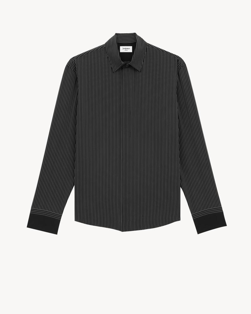 CASSANDRE SHIRT IN STRIPED SILK 1