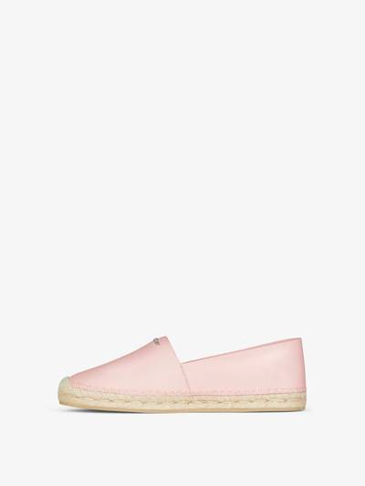 Givenchy GIVENCHY ESPADRILLES IN LEATHER outlook