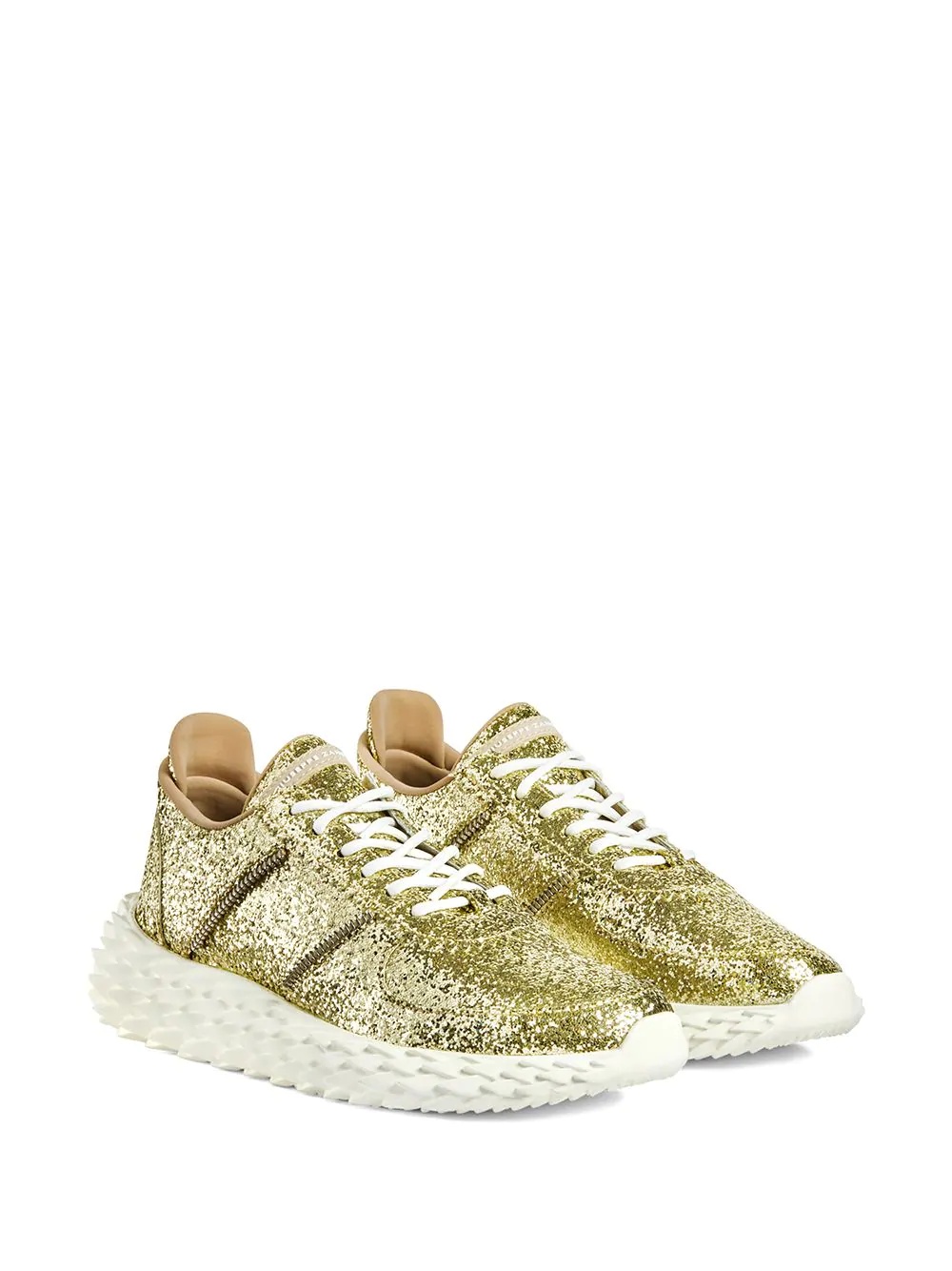 Urchin platinum glitter sneakers - 2