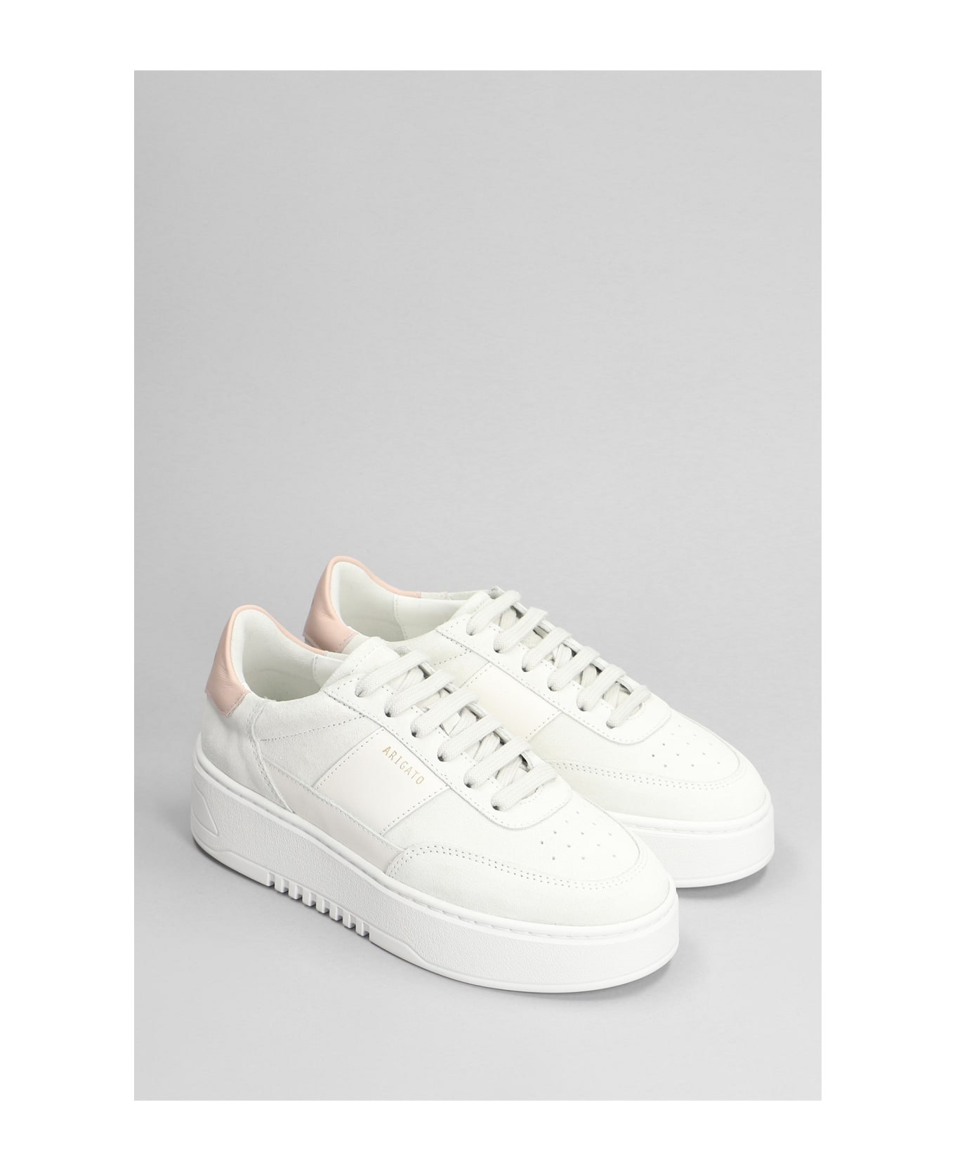 Orbit Vintage Sneakers In White Suede - 2