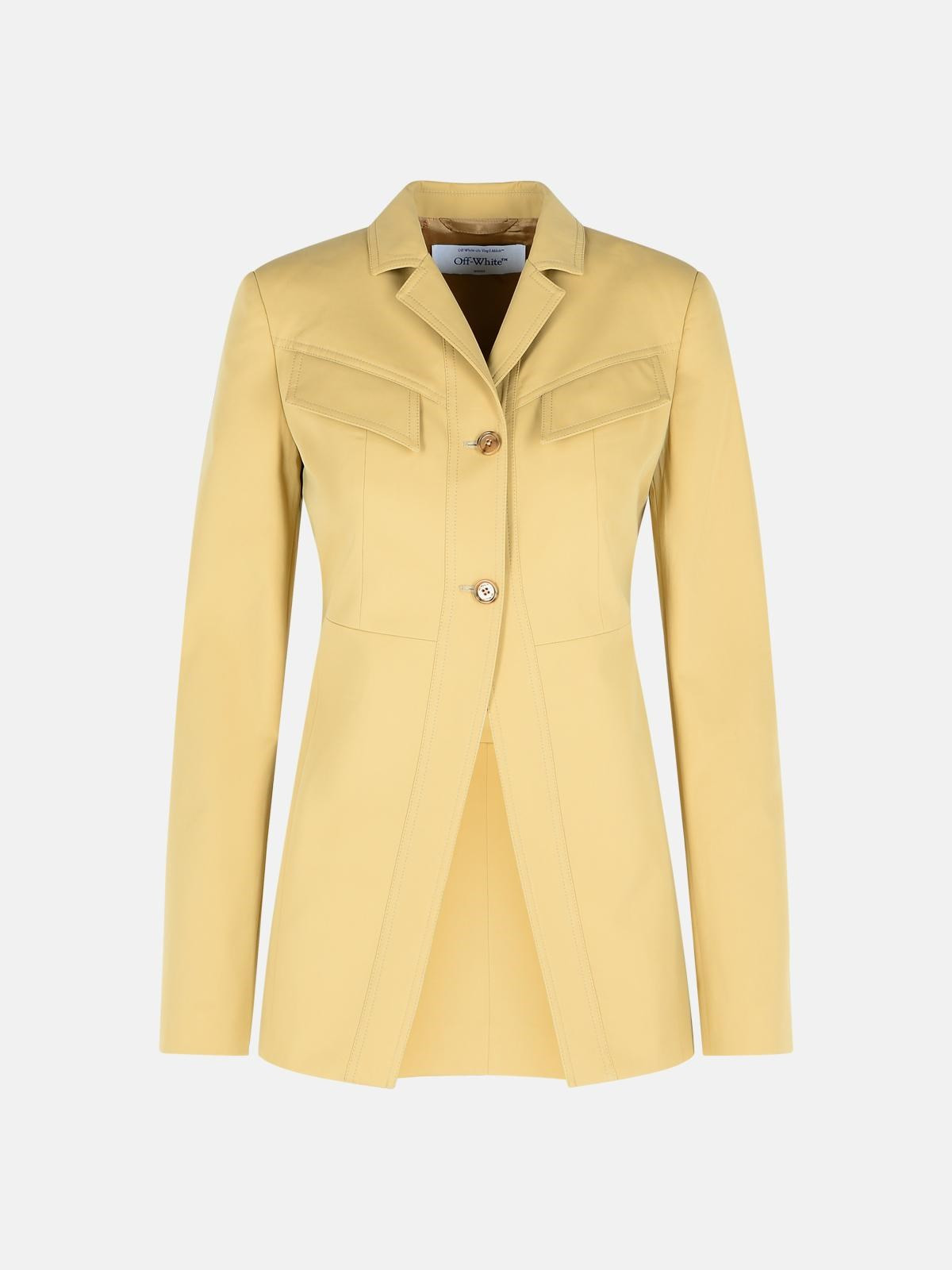 'TOYBOX' BEIGE COTTON JACKET - 1
