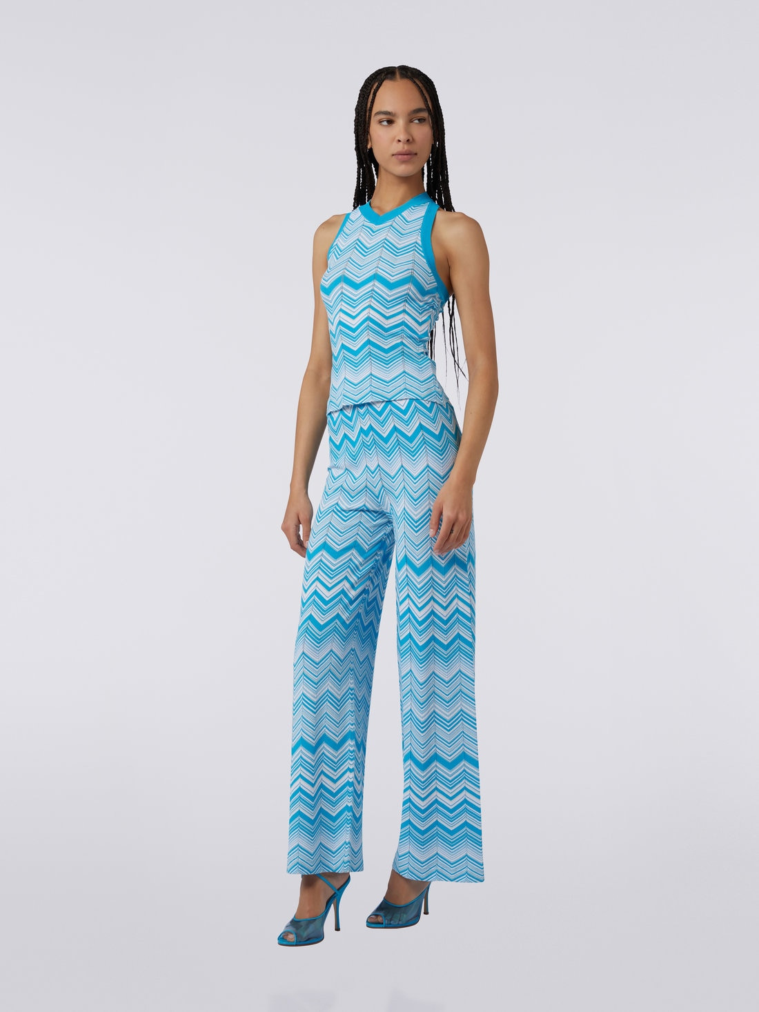 Viscose blend sleeveless top - 3