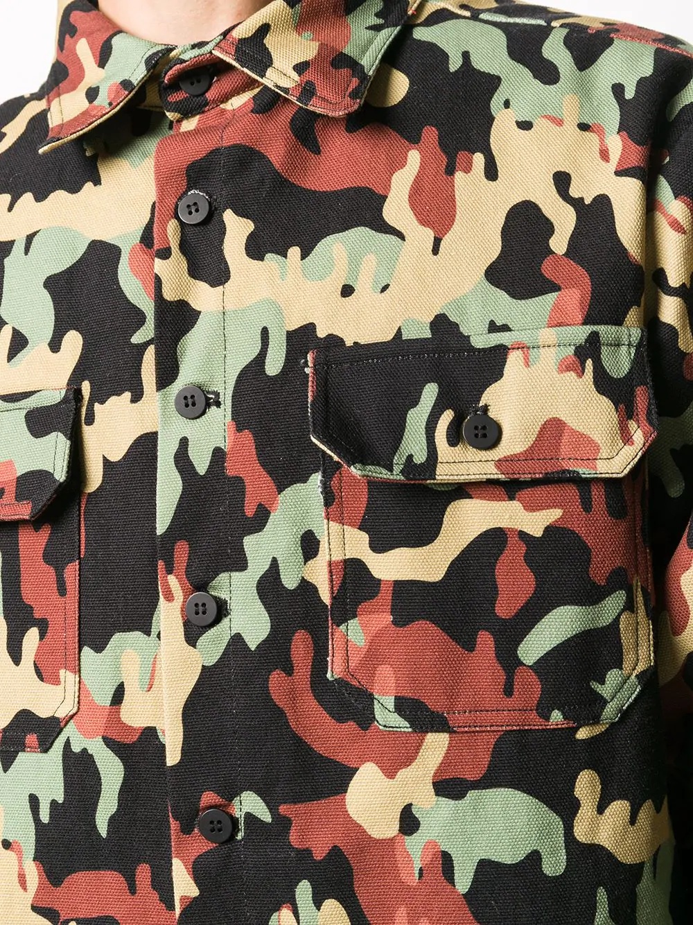 camouflage print shirt - 5