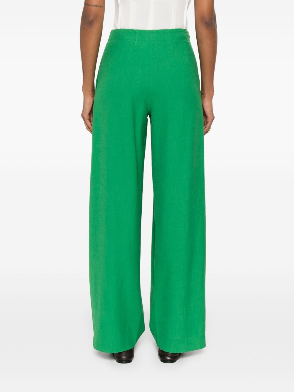 pleat-detail palazzo pants - 4