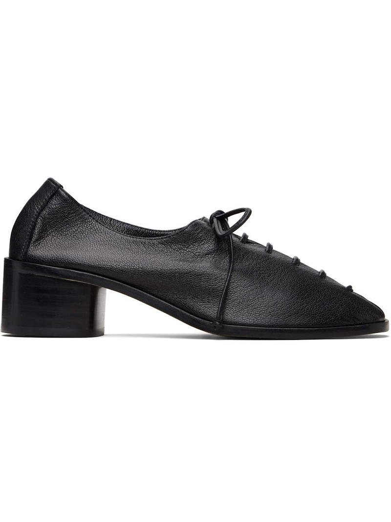 Black Plegada Heels 1