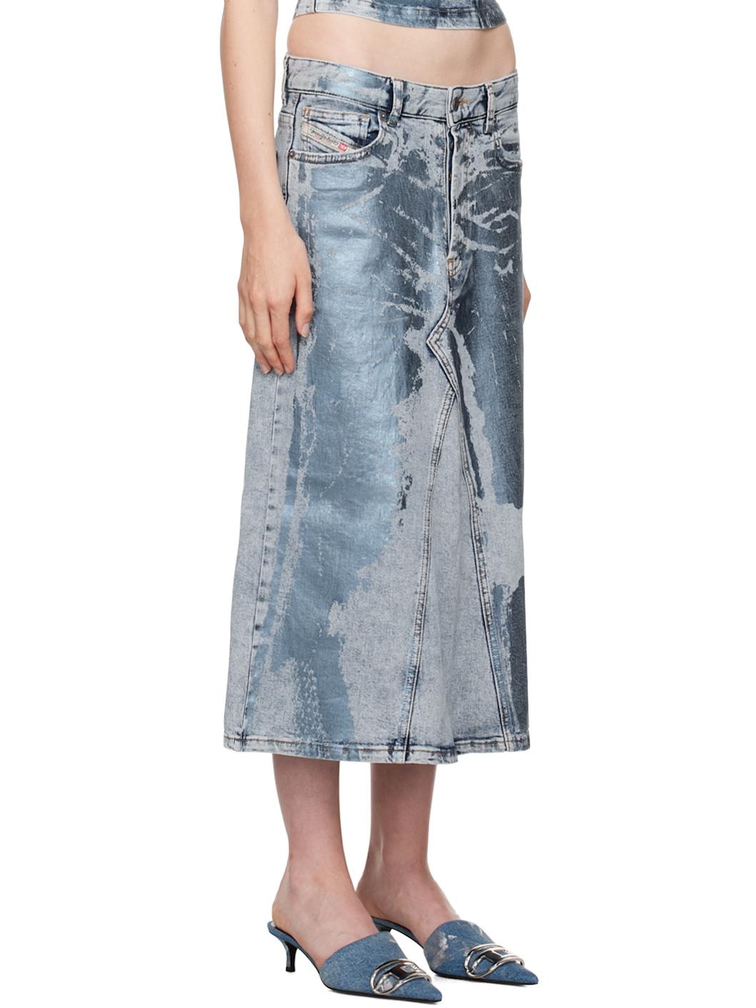 Blue De-Pago-Mid-S Midi Skirt - 2