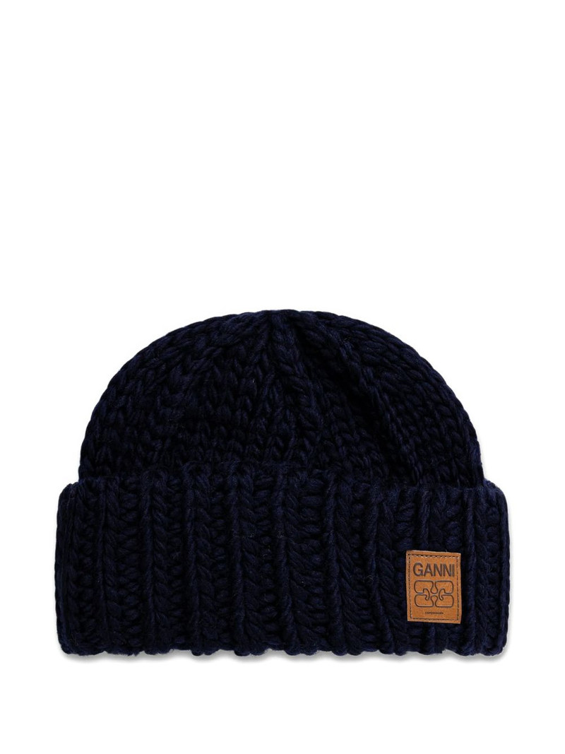 logo-patch beanie 1