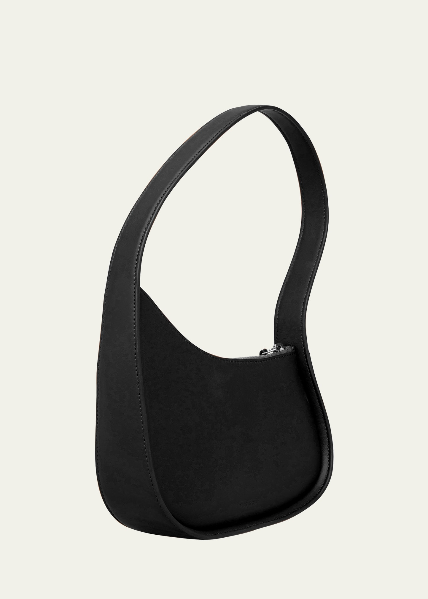 Half Moon Hobo Bag in Calfskin Leather - 3