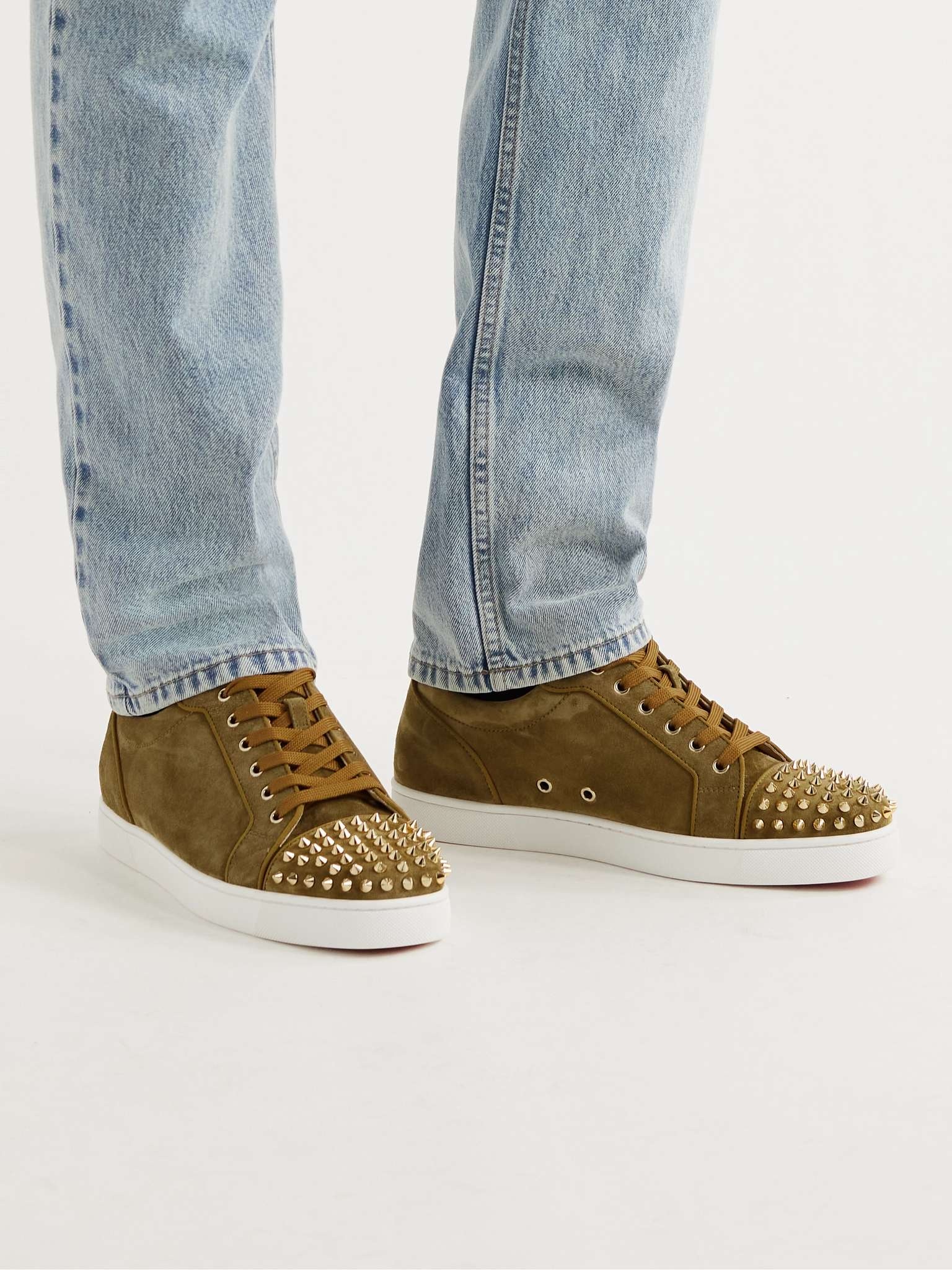 Louis Junior Spikes Cap-Toe Suede Sneakers - 2