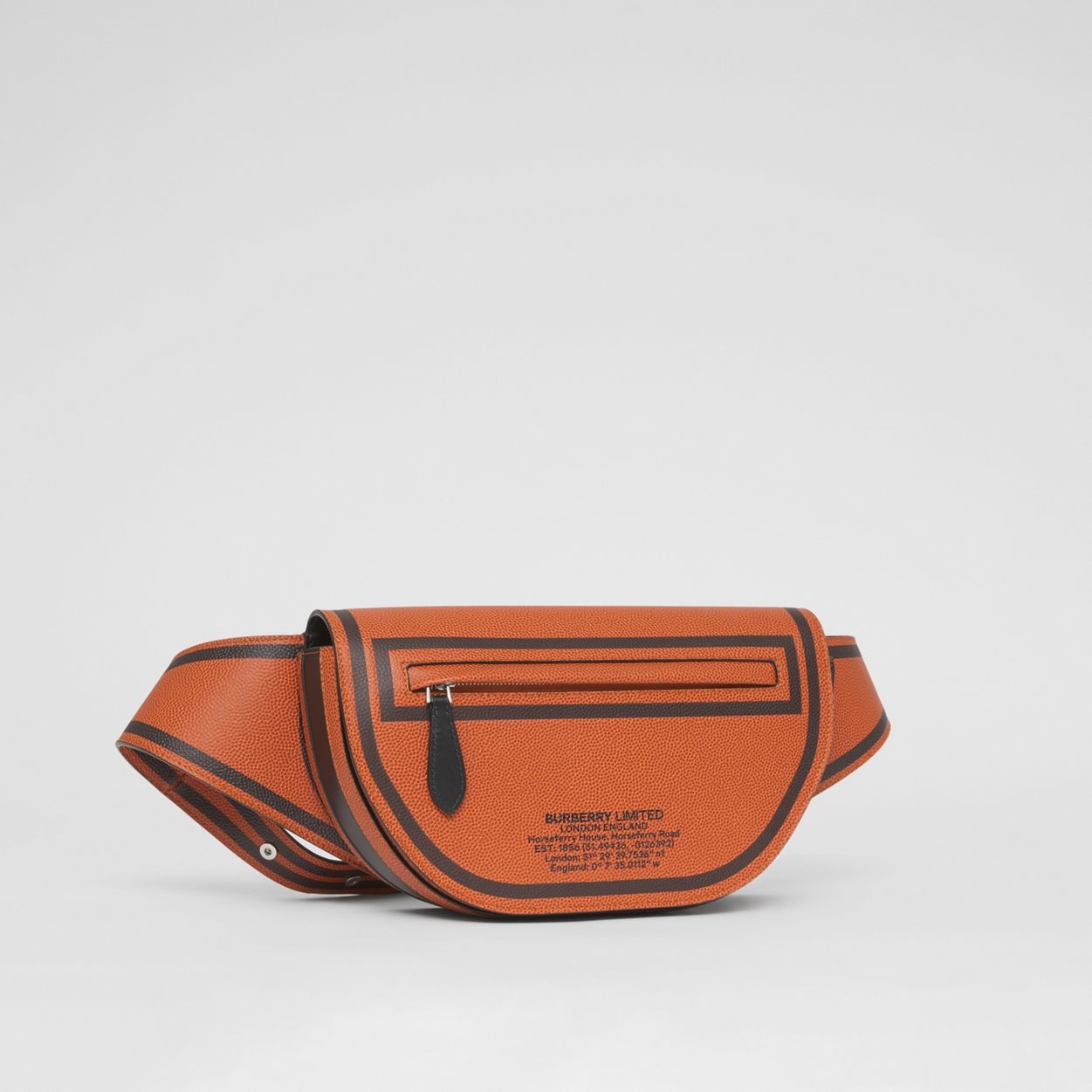 Small Location Print Leather Olympia Bum Bag - 9