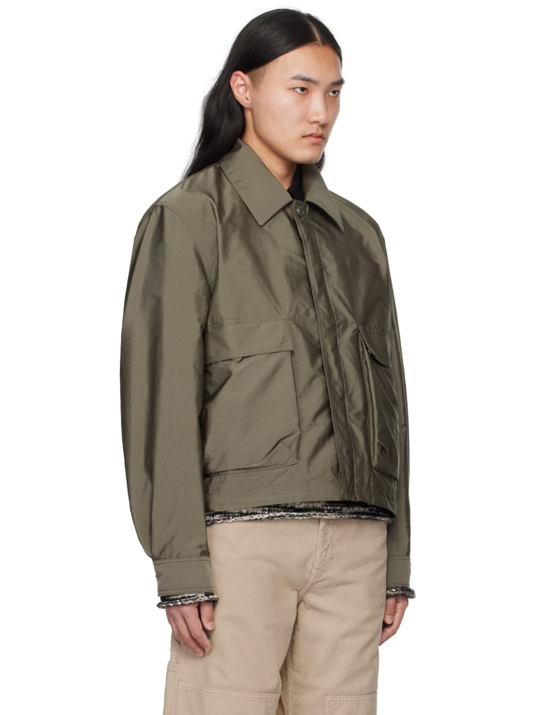Taupe Boxy Jacket - 2