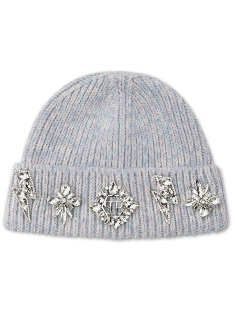 brooch-detail beanie 1