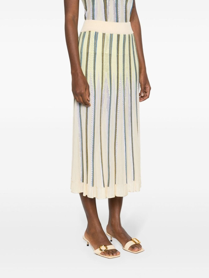 striped pointelle-knit skirt 3