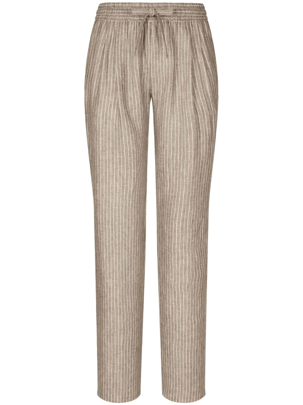 linen track pants - 1