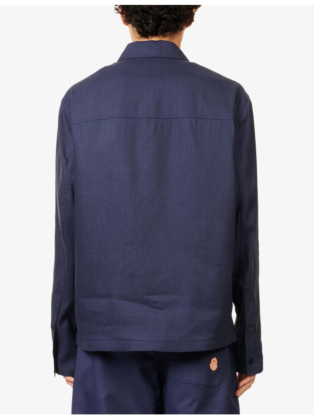 Moncler x Gilga Farm By Donald Glover Logo-Patch Linen-Blend Shirt - 4