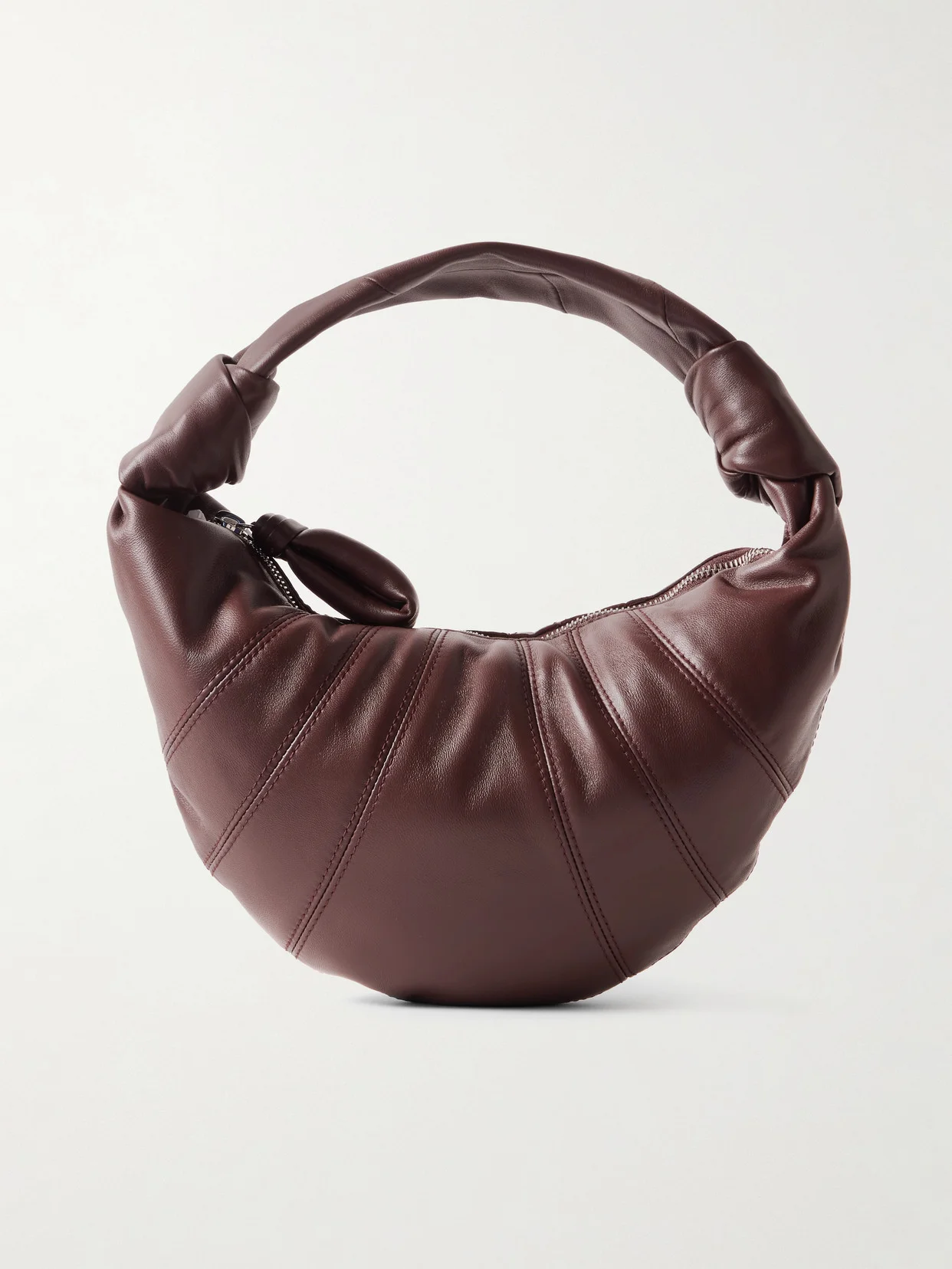 Mini Fortune Croissant Paneled Leather Shoulder Bag - 1