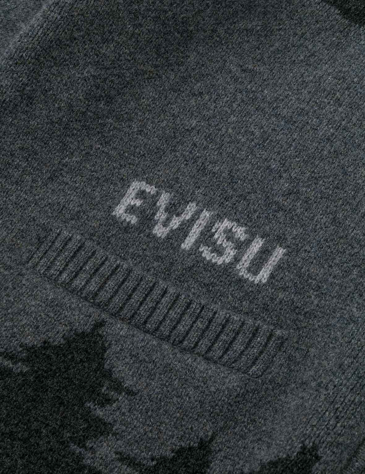 UFO and Cowichan Intarsia Patterns Relax Fit Knitted Sweatshirt - 7