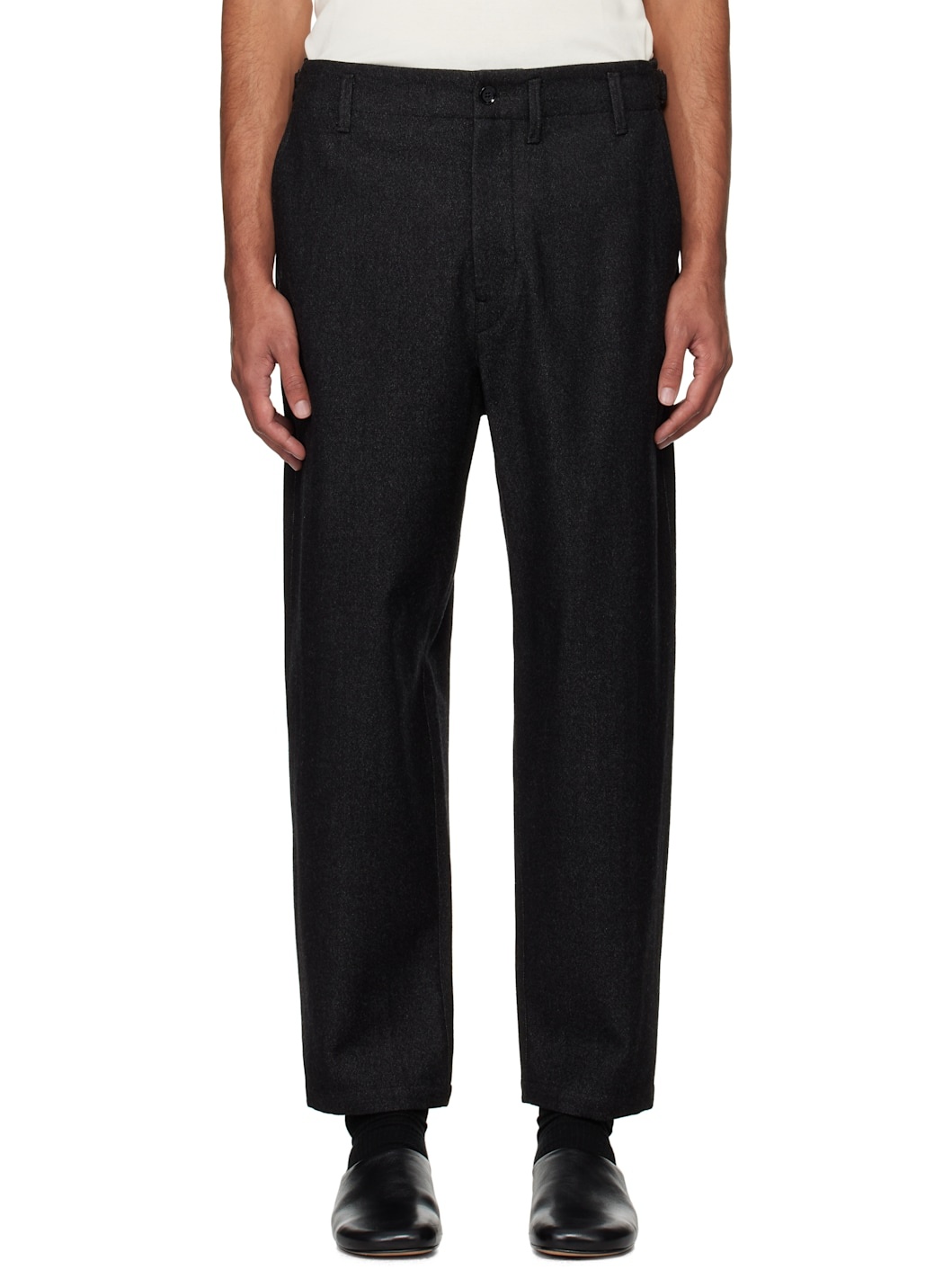 Gray Carrot Trousers - 1