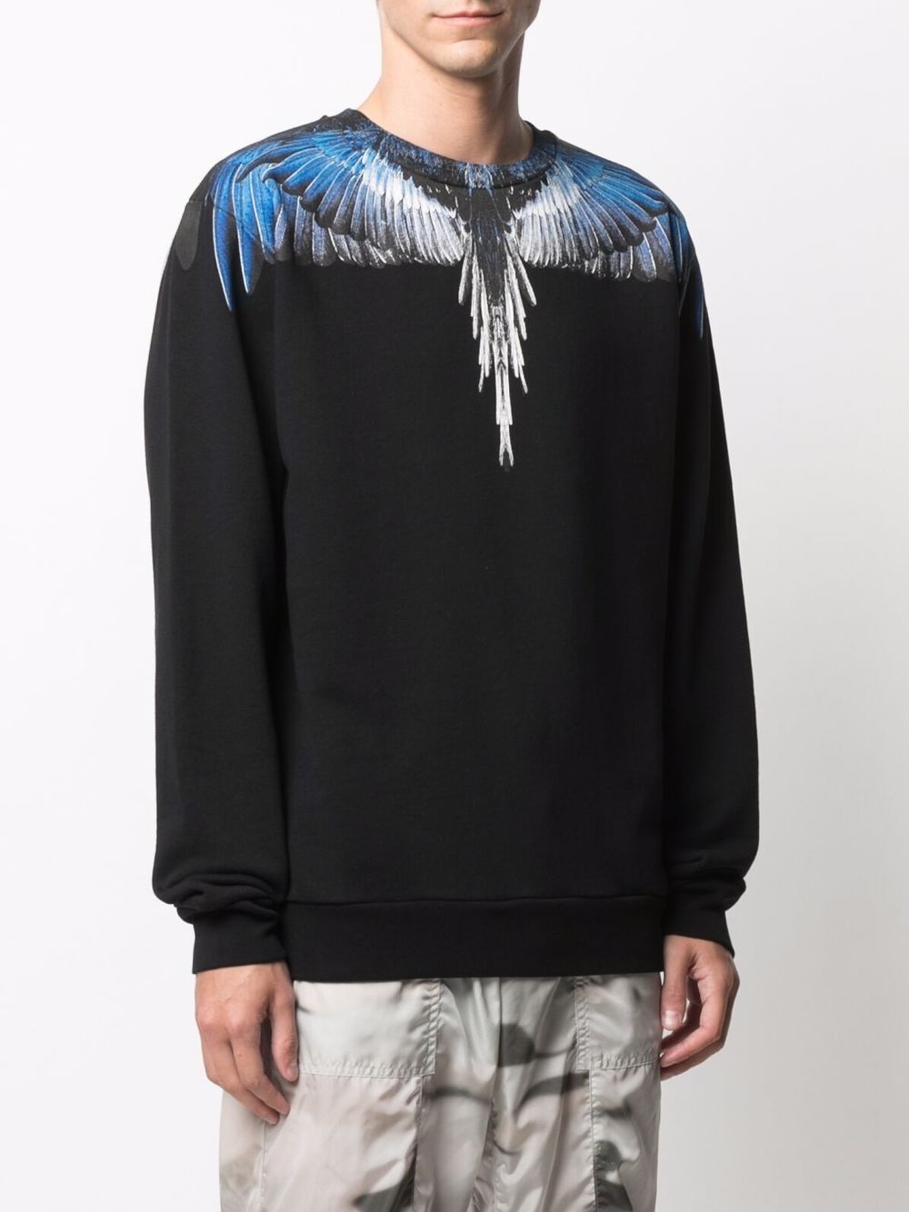 Wings-print cotton sweatshirt - 3