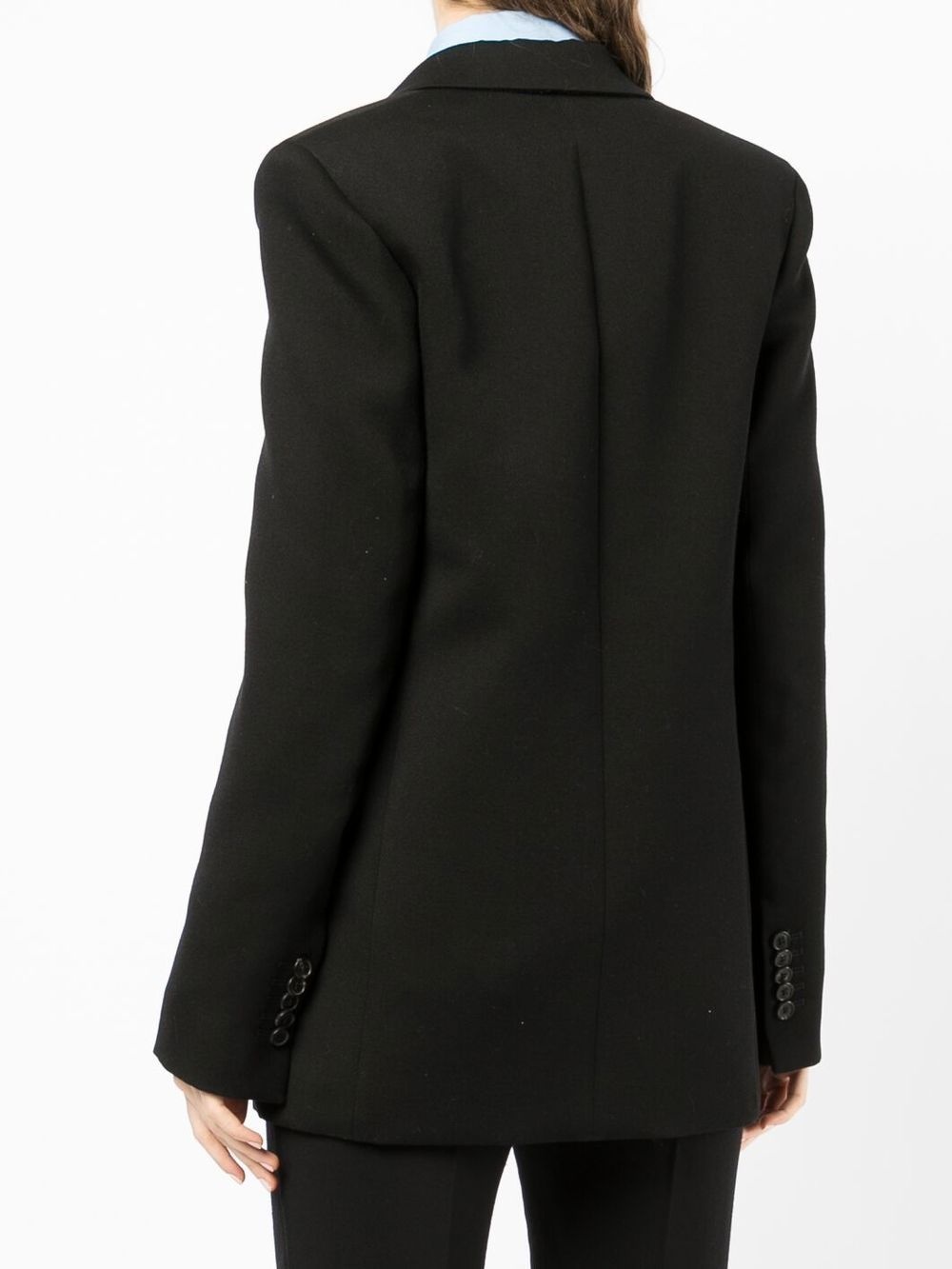 virgin wool single breasted blazer - 4