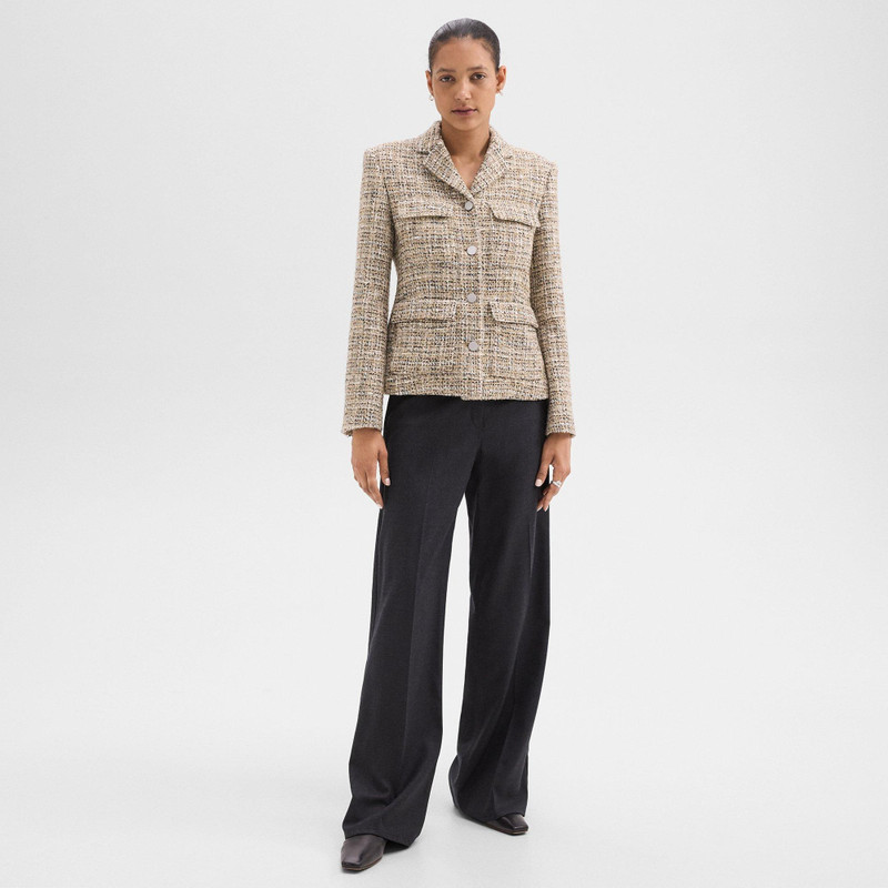 Theory Military Jacket in Mixed Tweed outlook