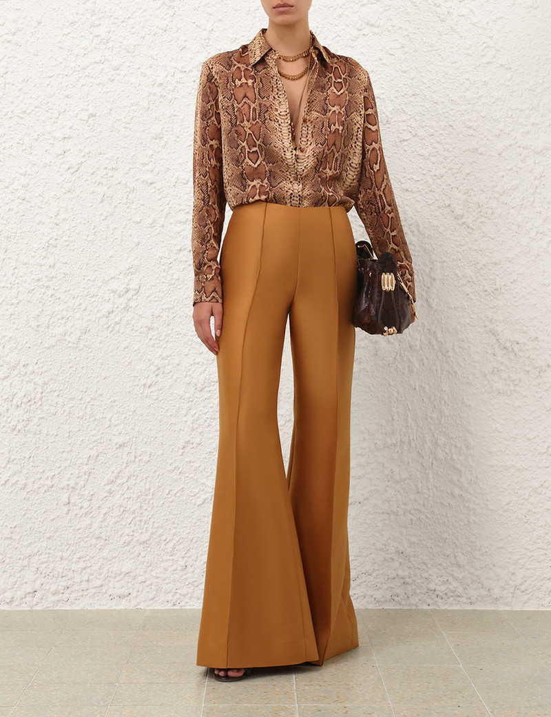 Zimmermann HYPNOTIC WOOL SILK SLIM FLARE outlook